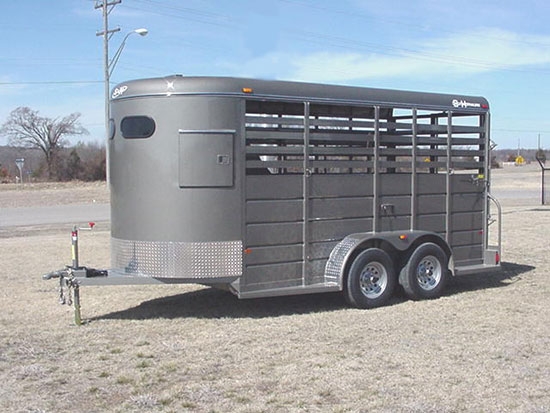 Horse trailer ready for transport
